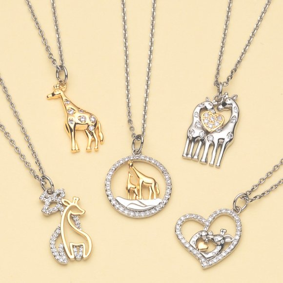 Giraffe Necklace, Charmed Aroma Giraffe Collection - Picture 4 of 6